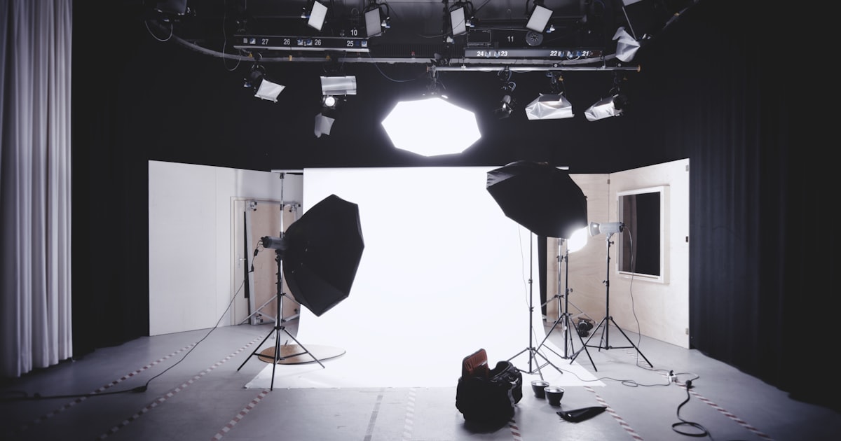 Camera studio set up