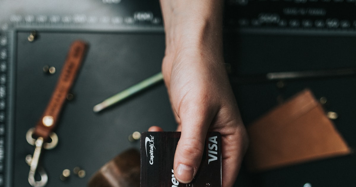 Paying with a card