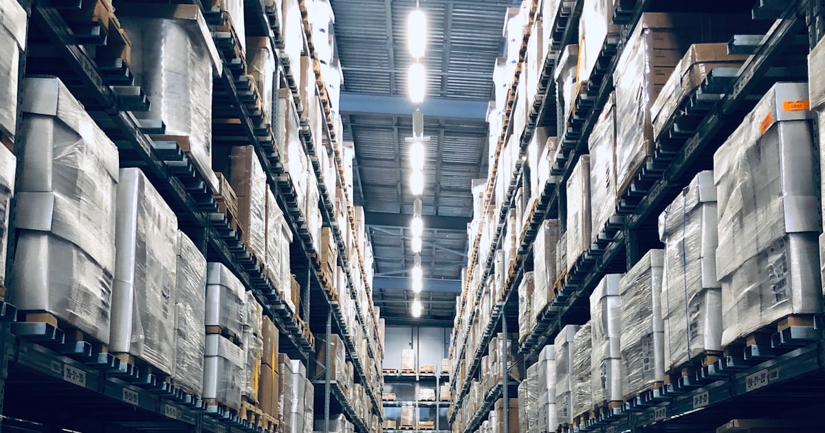 a large warehouse interior