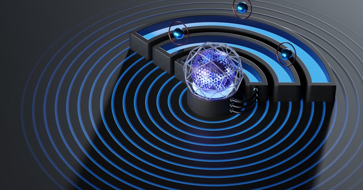 A circular object with a light in it