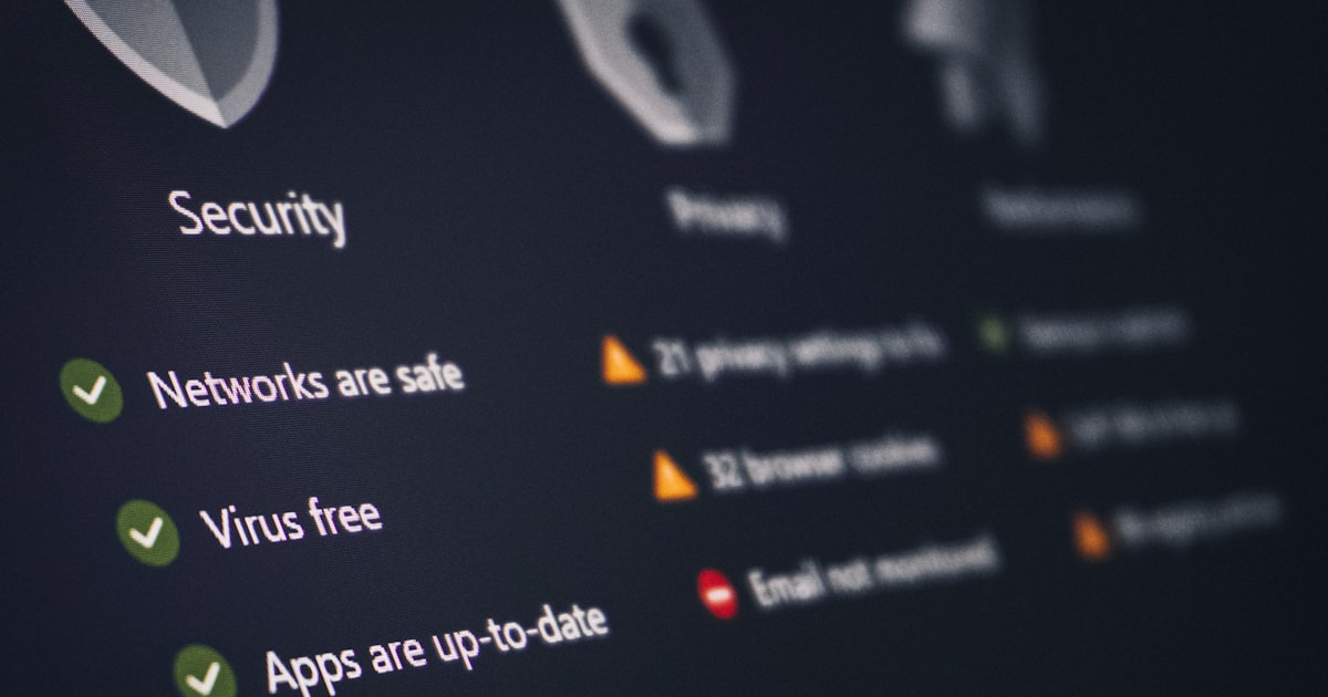 A security dashboard