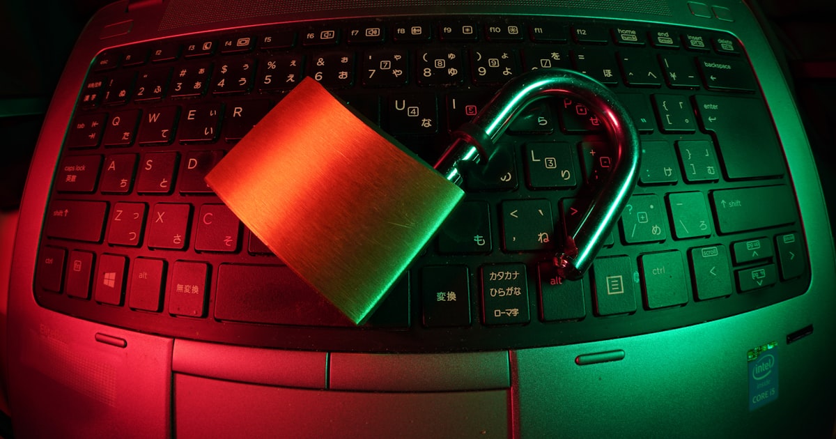 A laptop with a document