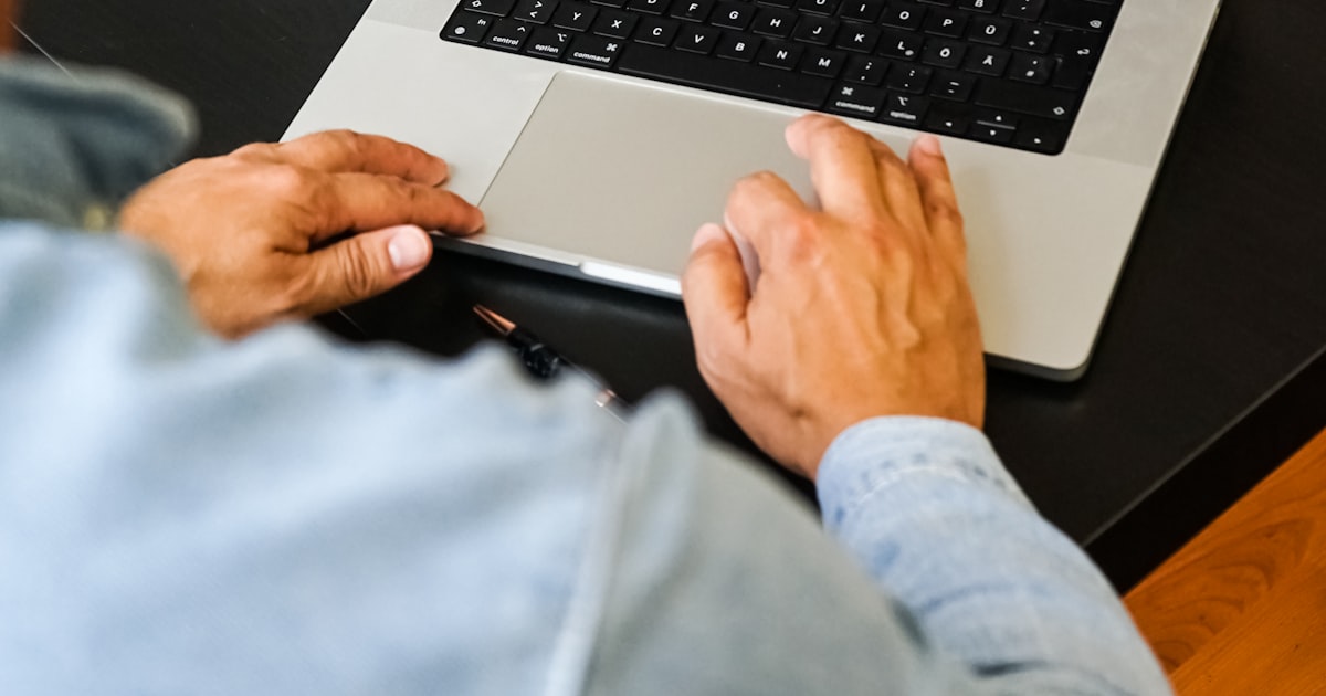 Using a laptop