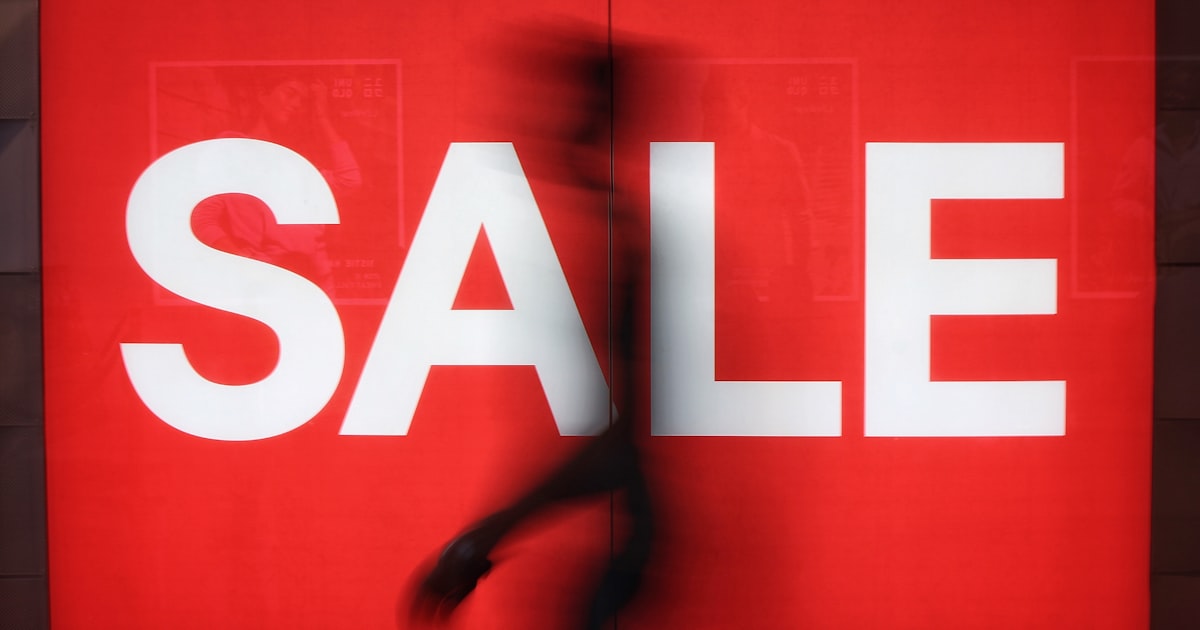 A sale sign