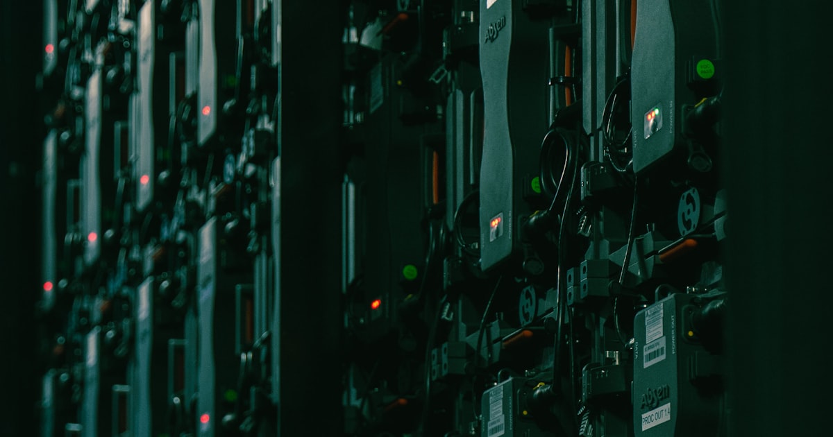 A large array of equipment