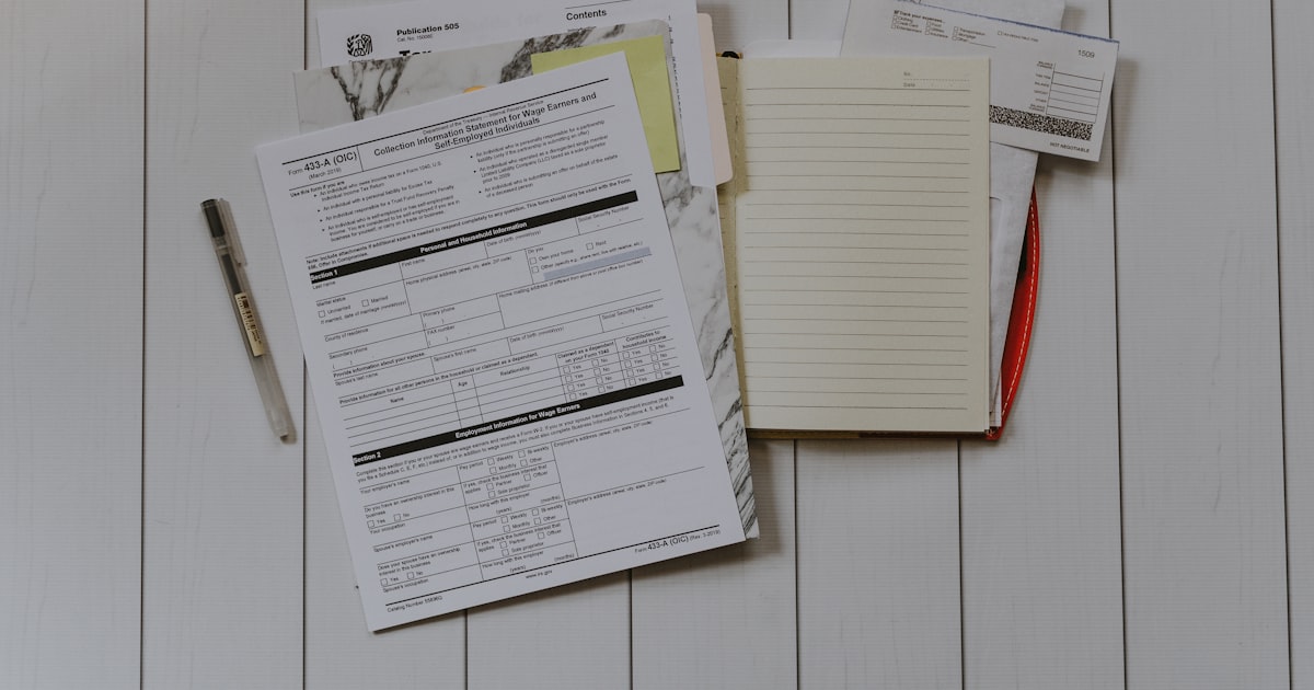 A stack of papers