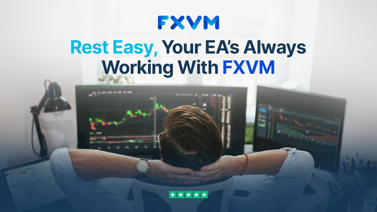 FXVM forex VPS banner: your EAs always working