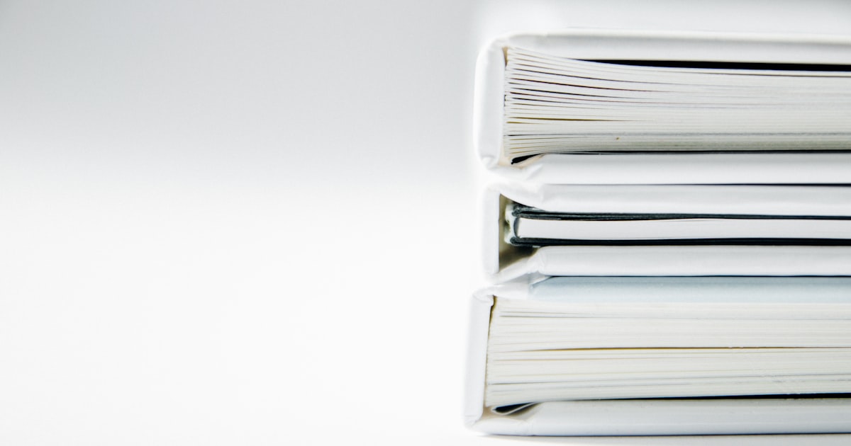 A stack of folders