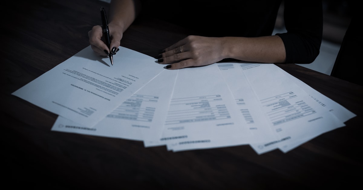 A person with lots of papers