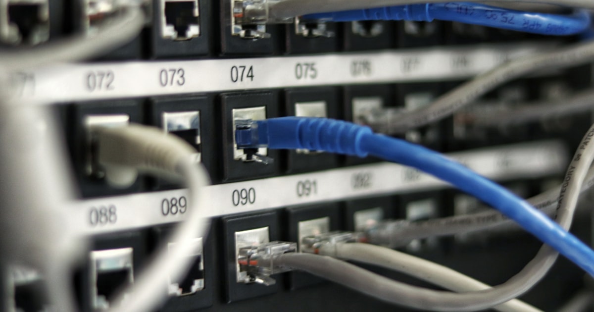 Blue utp network cord