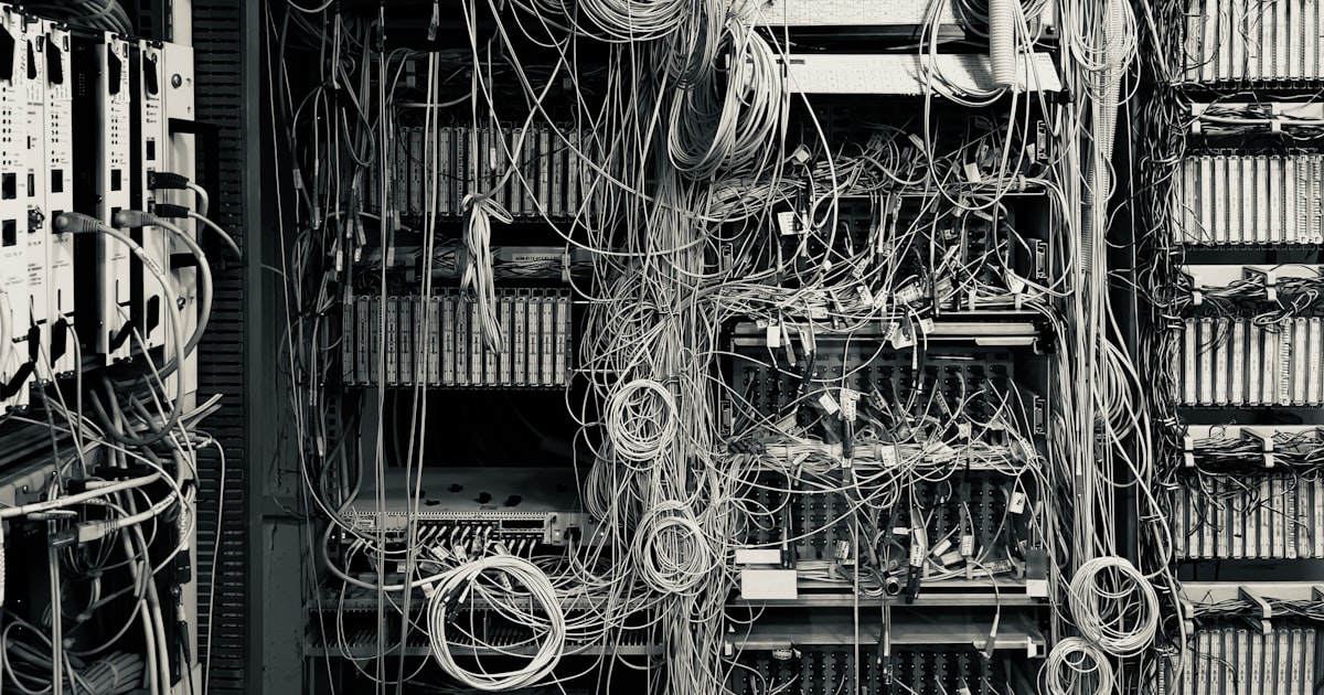 A room of network wires