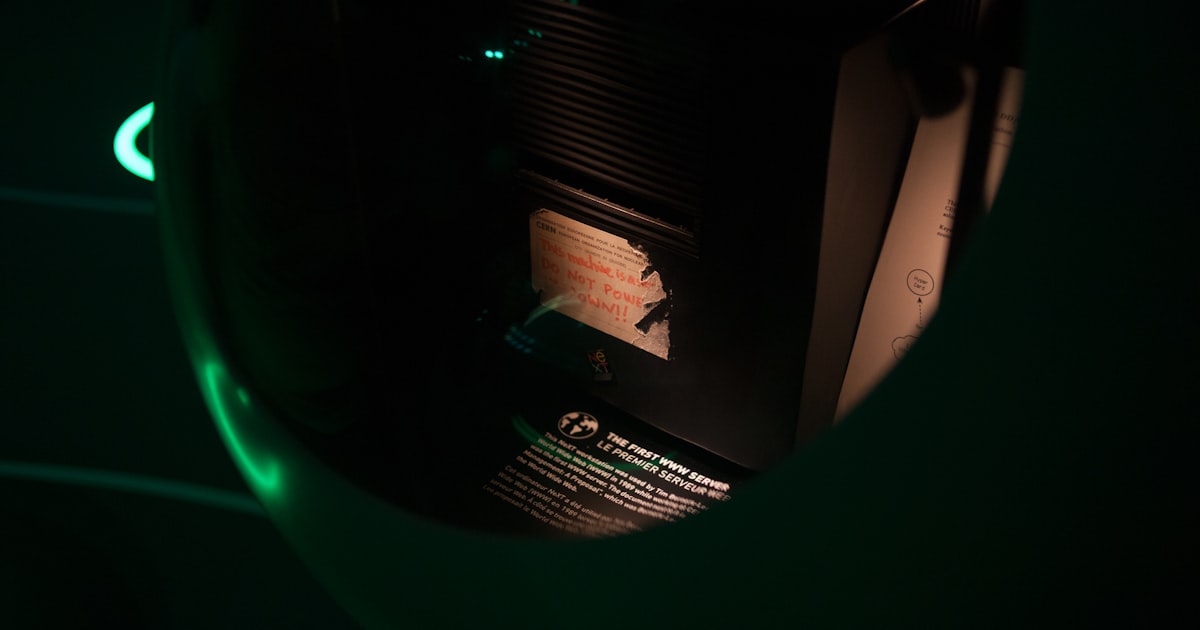 A black electronic device