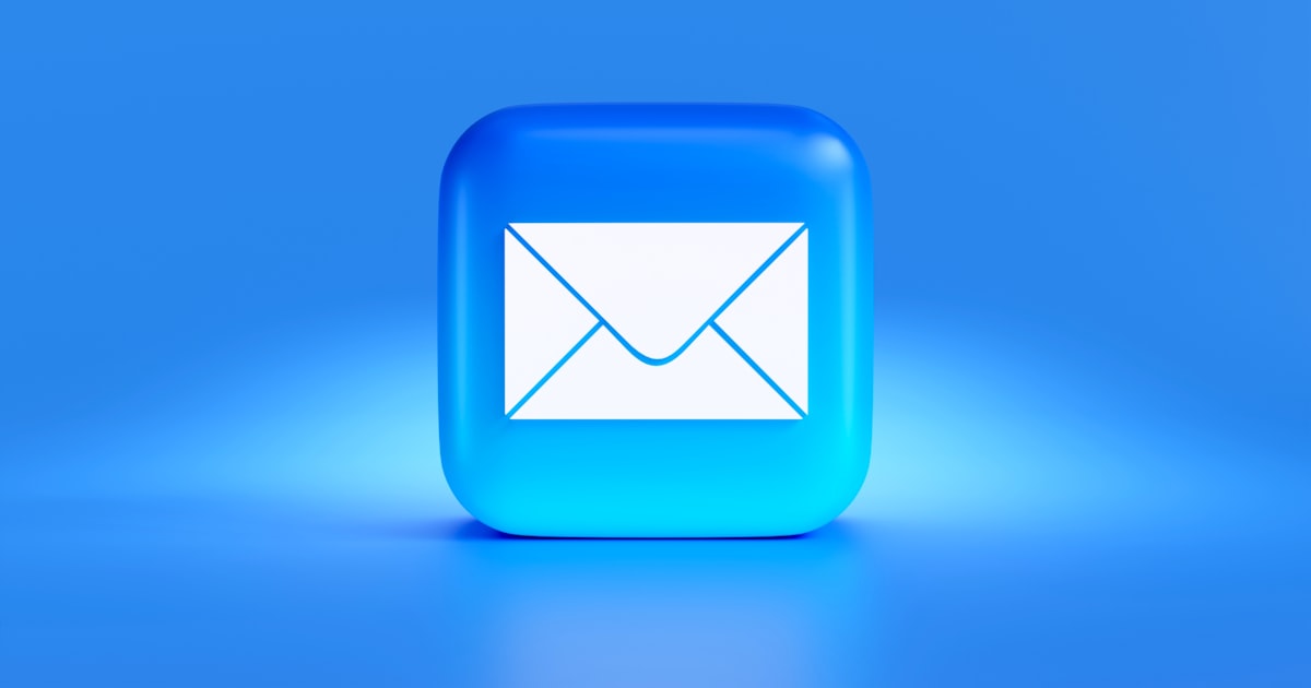 An envelope button