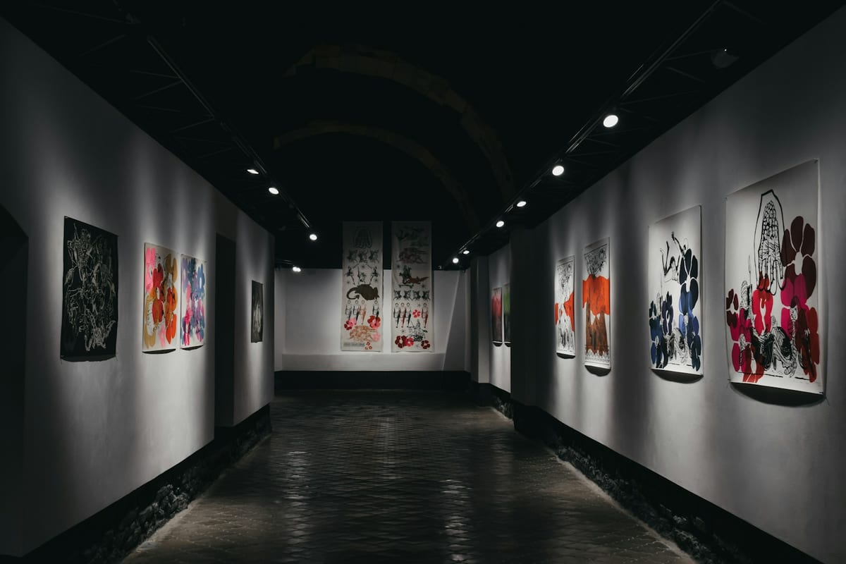 Atelier Nord Gallery interior — white walls with minimal signage and contemporary artwork