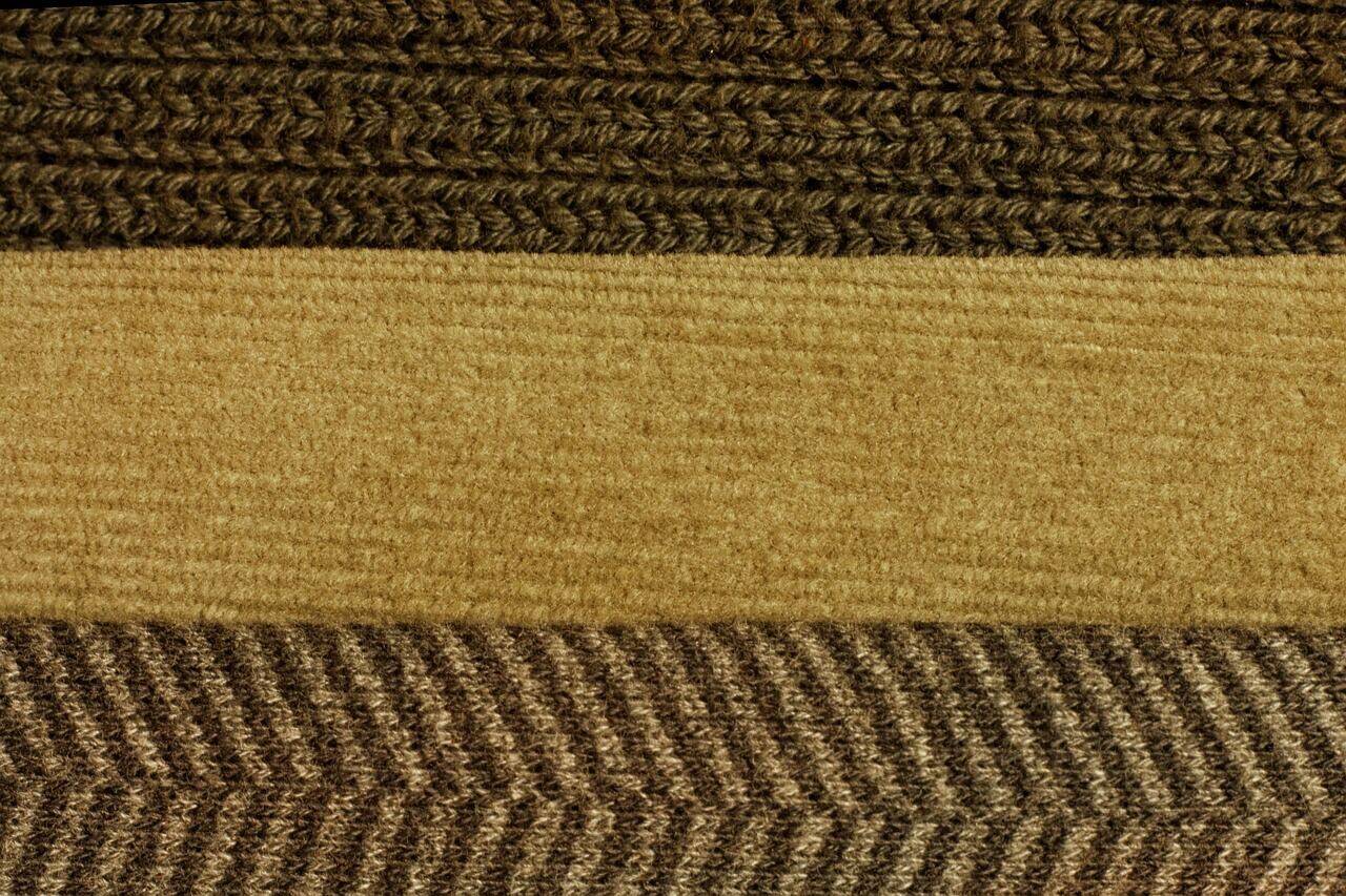 Close-up weave texture of a natural cotton twill fabric