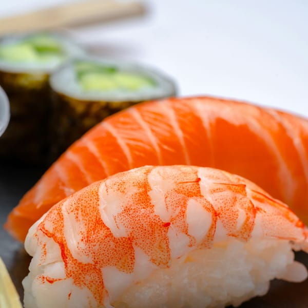 A plated omakase course