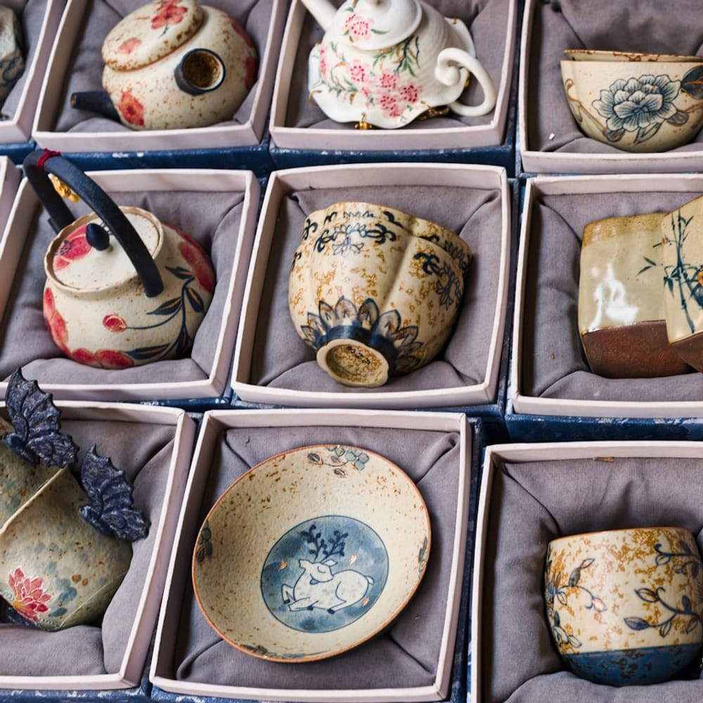 Handmade ceramic teaware
