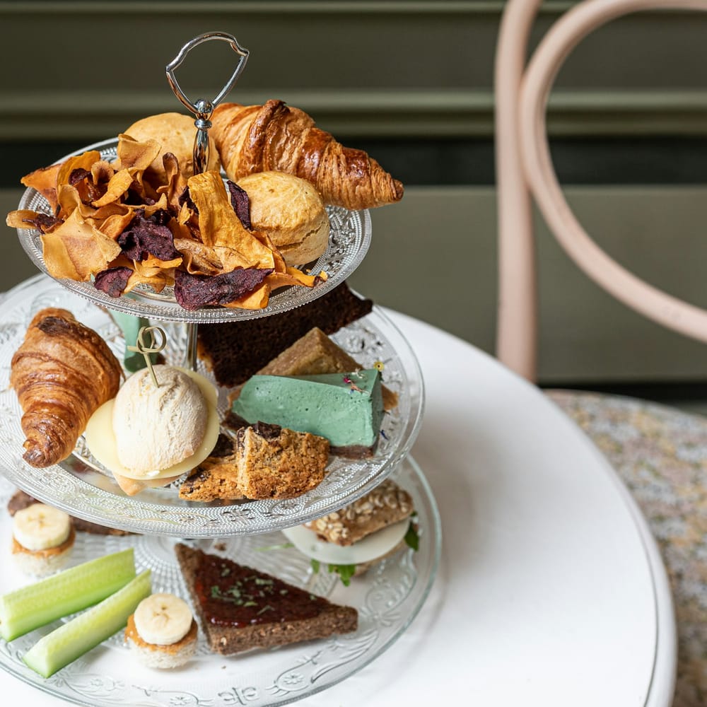 Afternoon tea three-tier stand