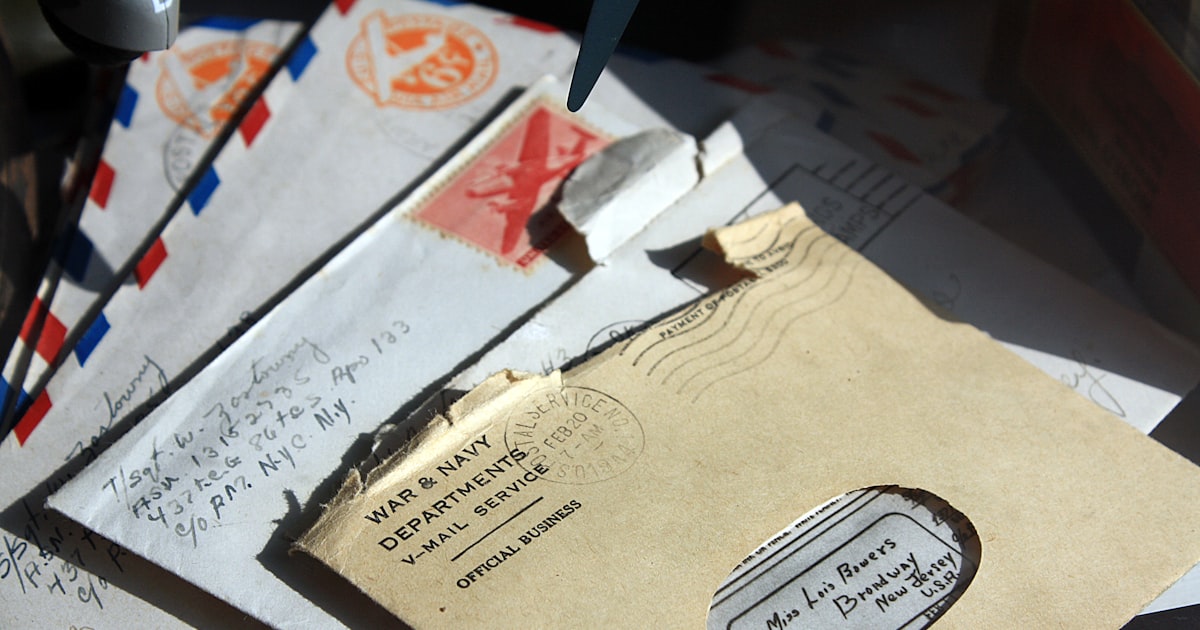 Opened envelopes