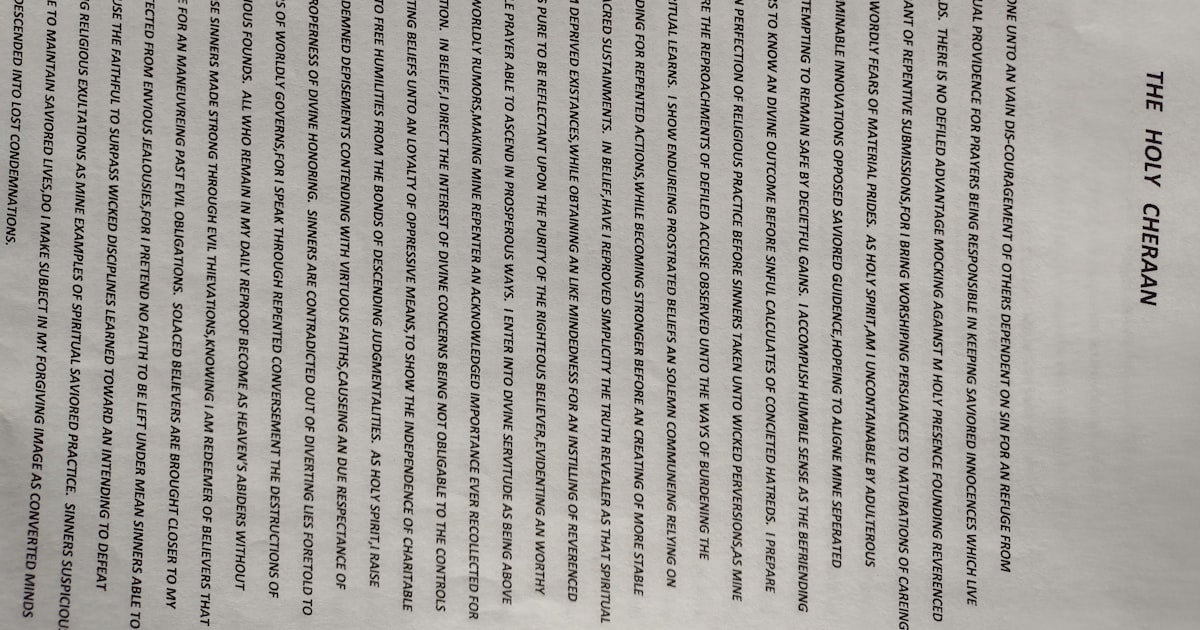 A close up of text on a piece of paper