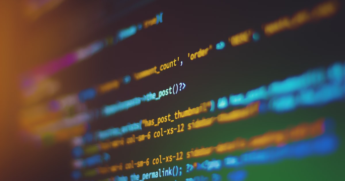 Shallow focus photo of computer code