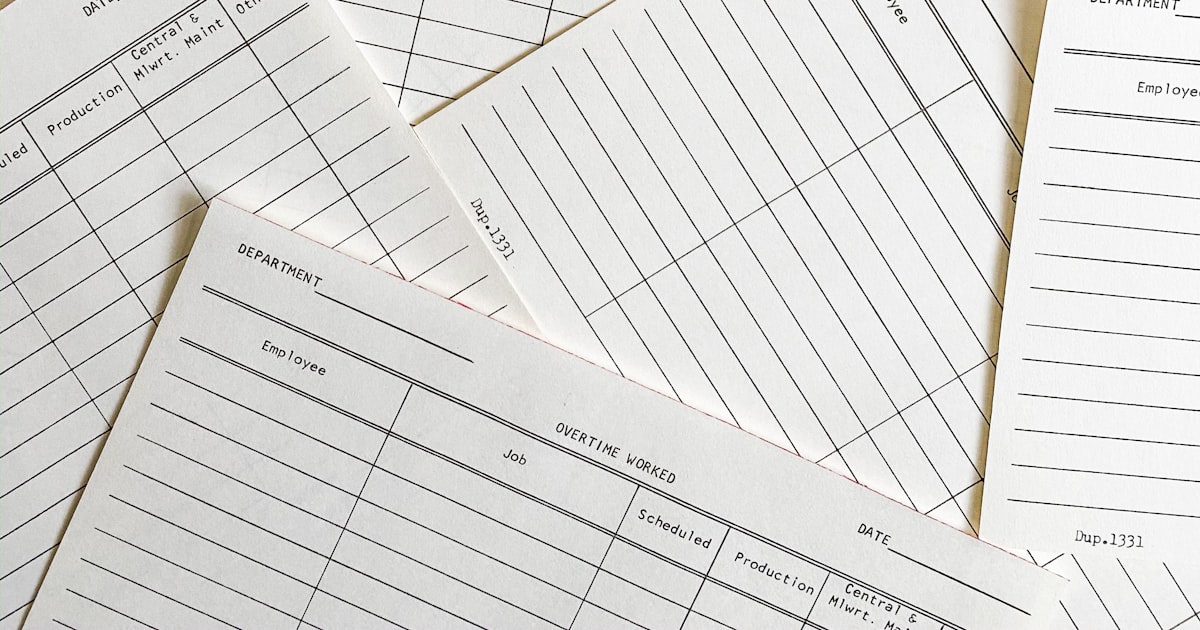White printer paper on a white surface