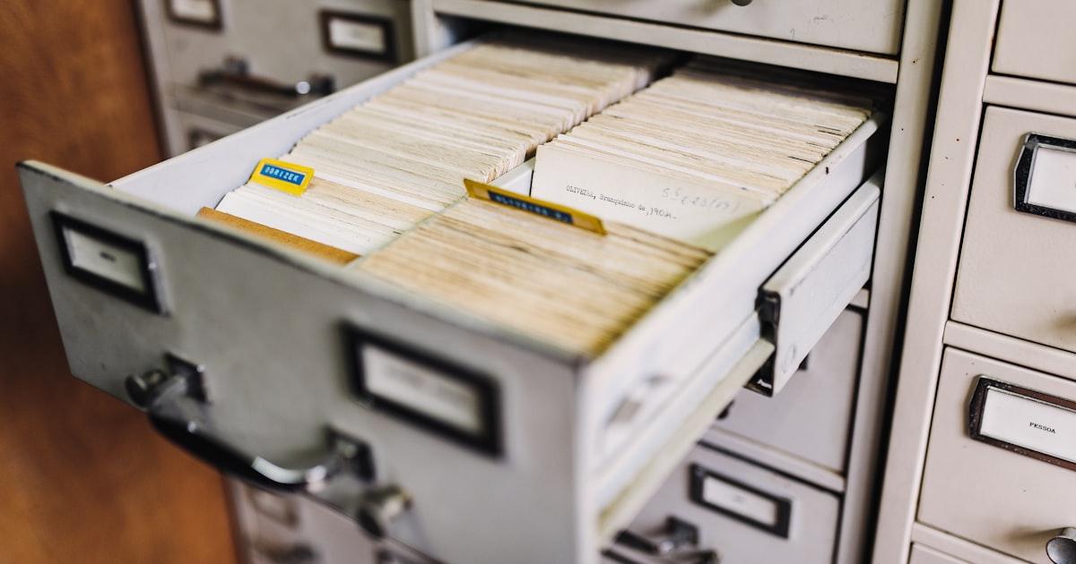 A file cabinet
