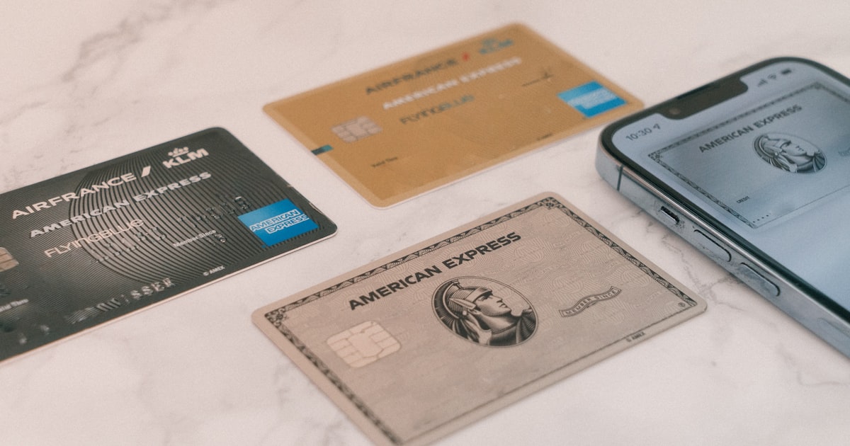 Credit cards and a phone
