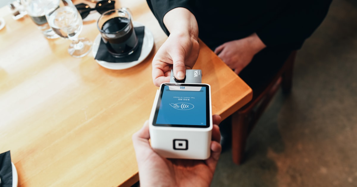 A card swipe machine