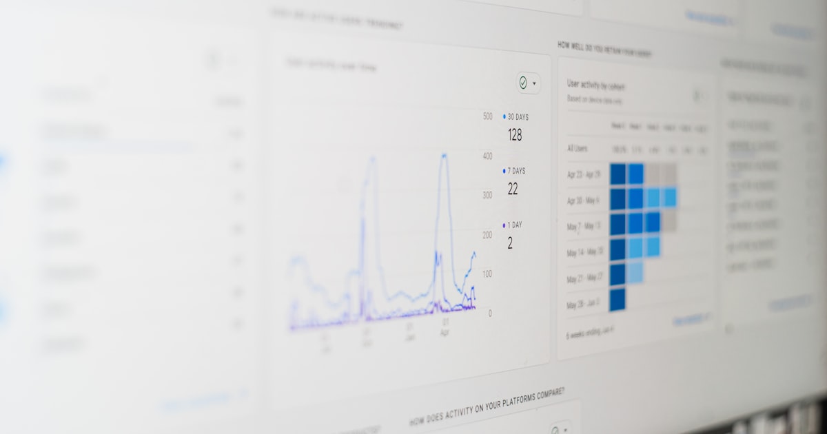 A screen full of sales data